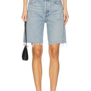 Agolde Light Blue 90s denim short
